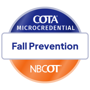Microcredential Fall Prevention digital badge