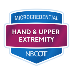 Microcredential Hand & Upper Extremity digital badge